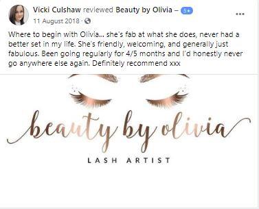Customer Review of Beauty by Olivia Lashes in Burscough